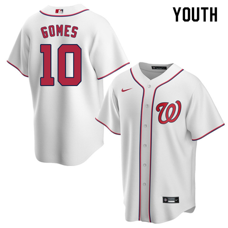 Nike Youth #10 Yan Gomes Washington Nationals Baseball Jerseys Sale-White
